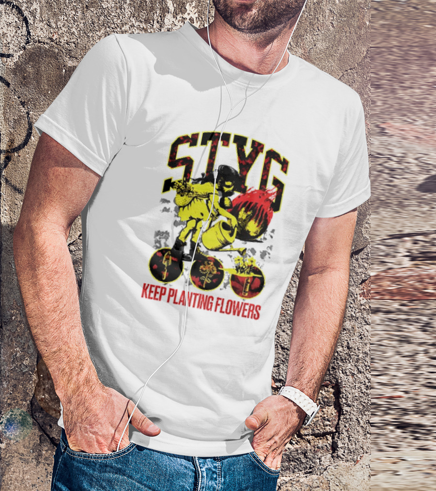 STYG Keep Planting Flowers Watering Can Explosion T-Shirt