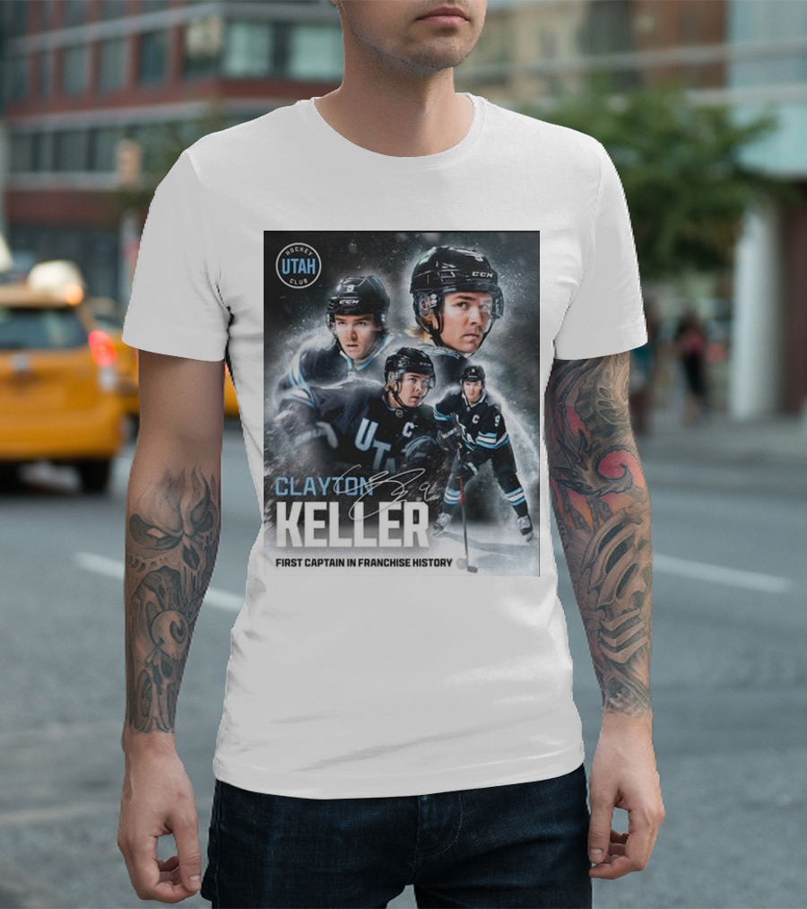 Utah Hockey Clayton Keller First Captain in Franchise History T-Shirt
