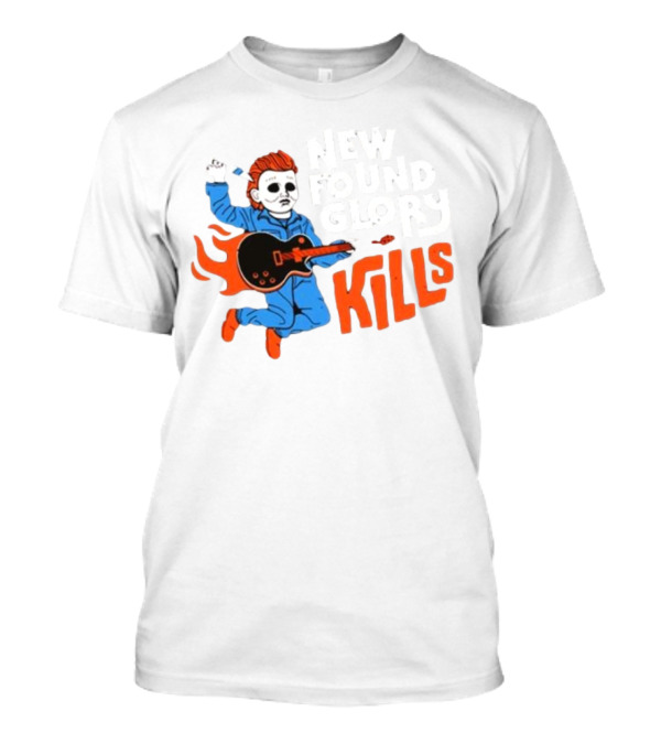 New Found Glory Kills Michael Myers Guitar Flame Character T-Shirt