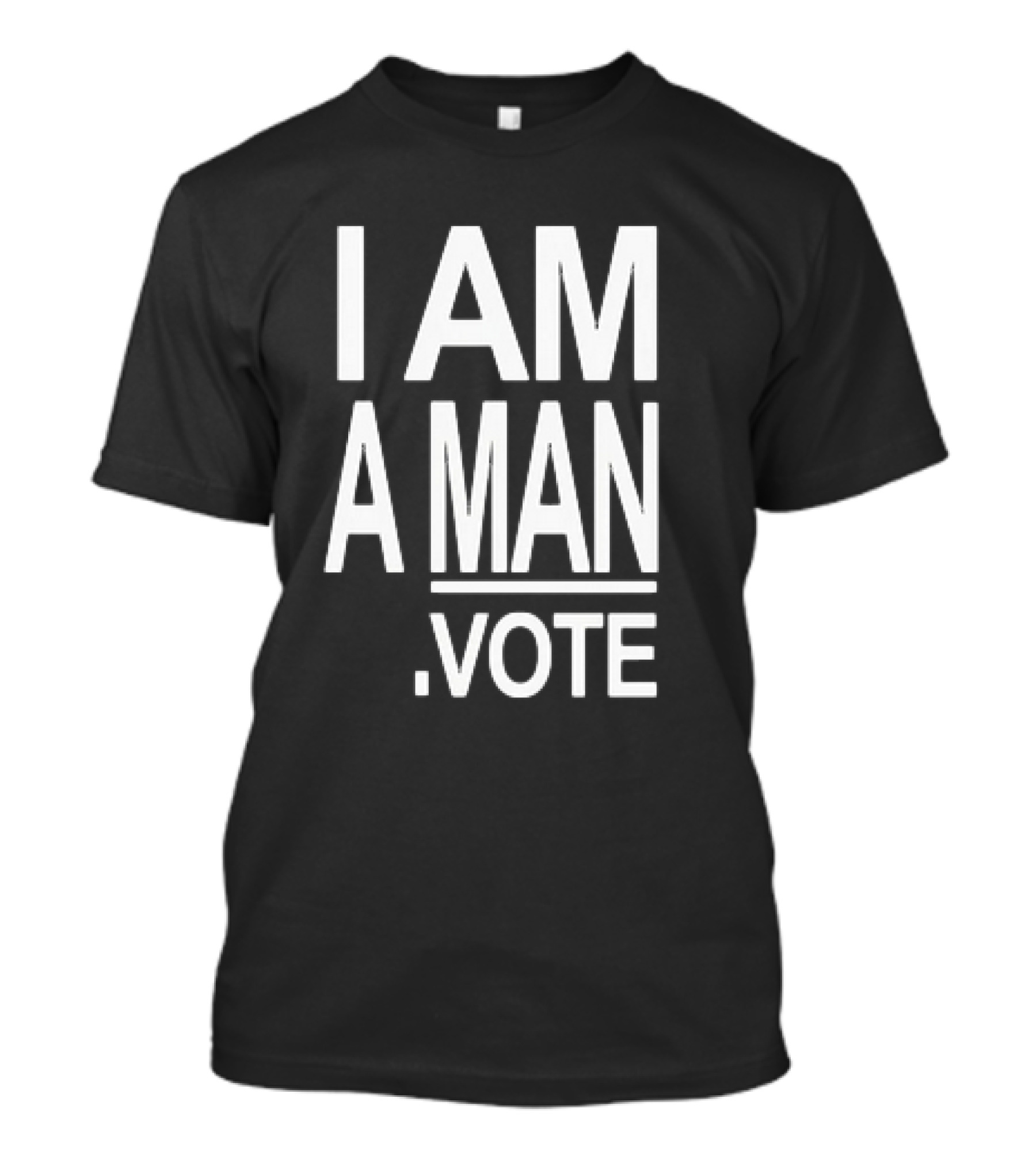 Anthony Mackie I Am A Man Vote Text T-Shirt