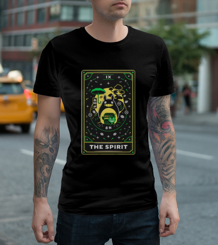 My Neighbor Totoro IX The Spirit Tarot Card T-Shirt