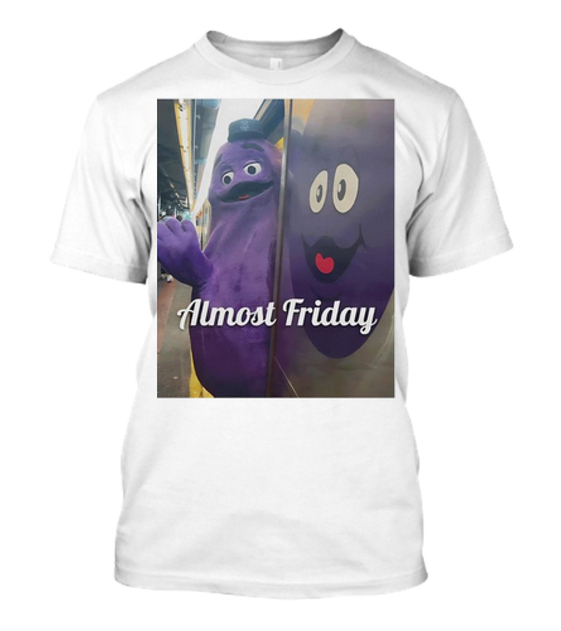 Grimace Almost Friday Subway Scene T-Shirt