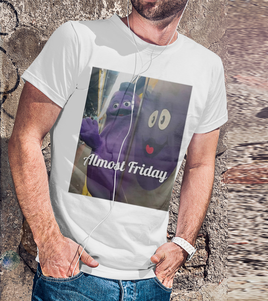 Grimace Almost Friday Subway Scene T-Shirt