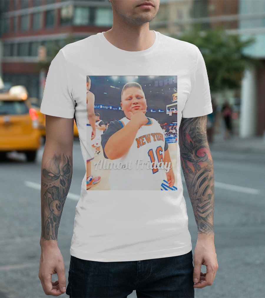 New York Knicks Almost Friday Rizzler 16 T-Shirt