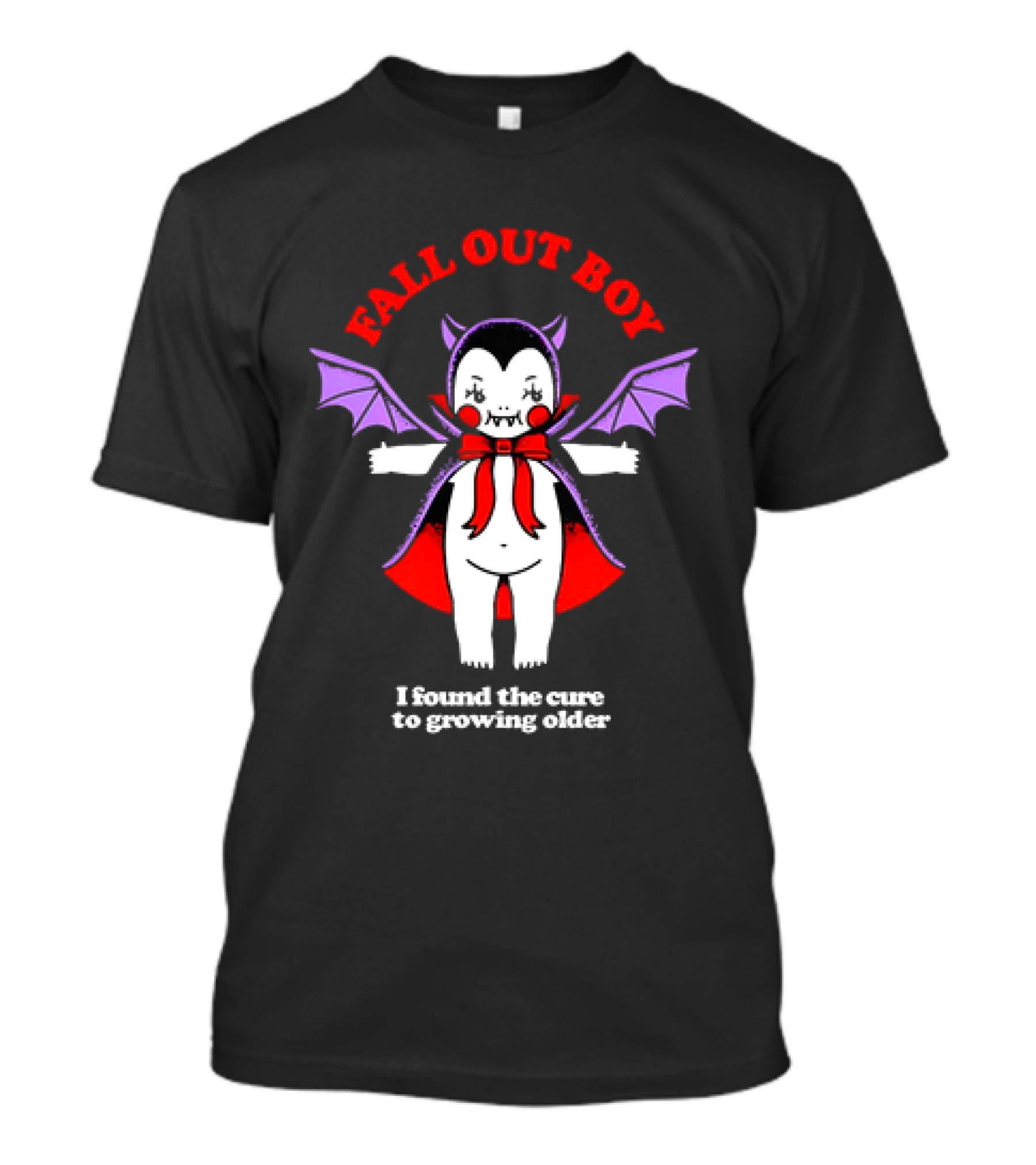 Fall Out Boy I Found The Cure To Growing Older Halloween Vampire T-Shirt