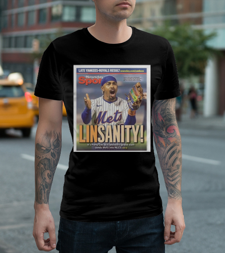 Linsanity Mets Francisco Lindor Party Citi Grand Slam Mets NLCS Newsday Sports Yankees Royals T-Shirt