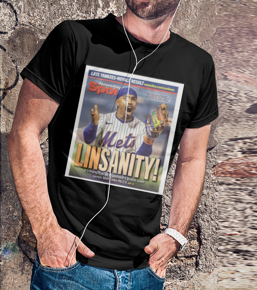 Linsanity Mets Francisco Lindor Party Citi Grand Slam Mets NLCS Newsday Sports Yankees Royals T-Shirt