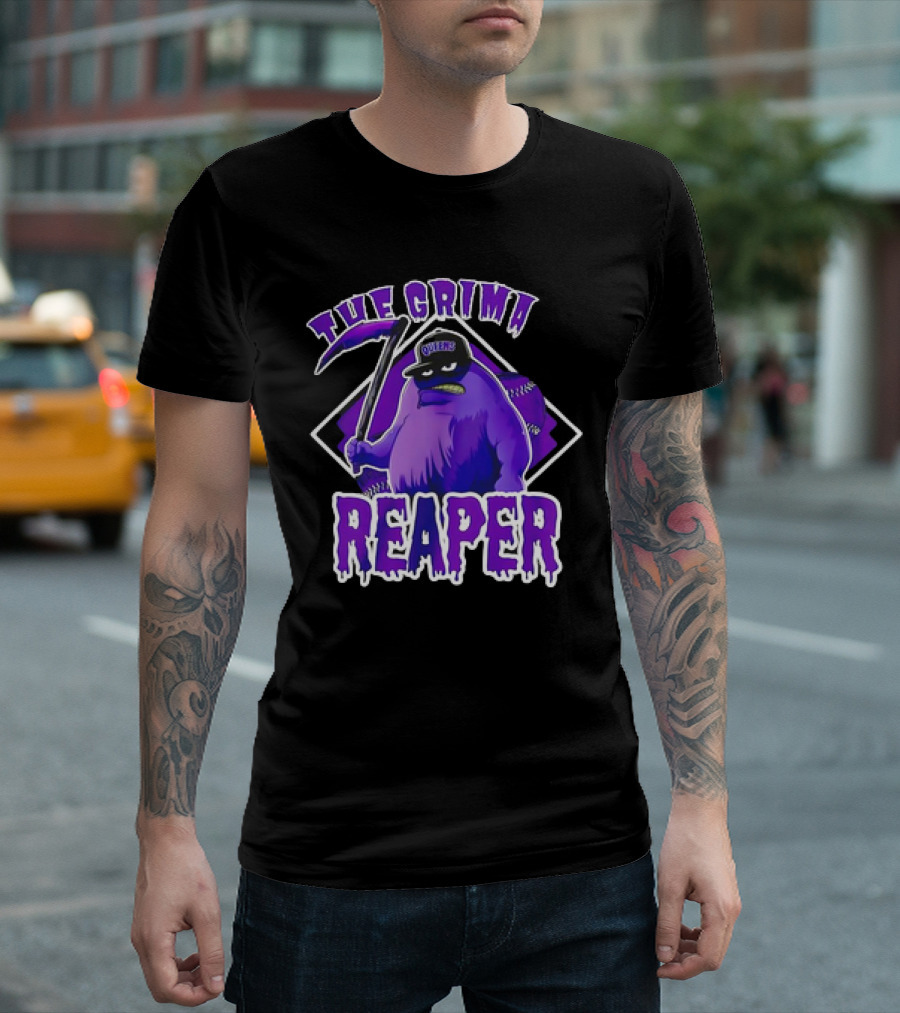 New York Mets The Grima Reaper Queens Baseball Character T-Shirt