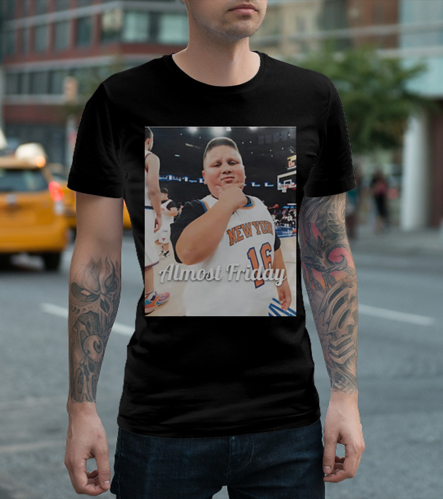 New York Knicks Almost Friday Rizzler Mascot 16 T-Shirt