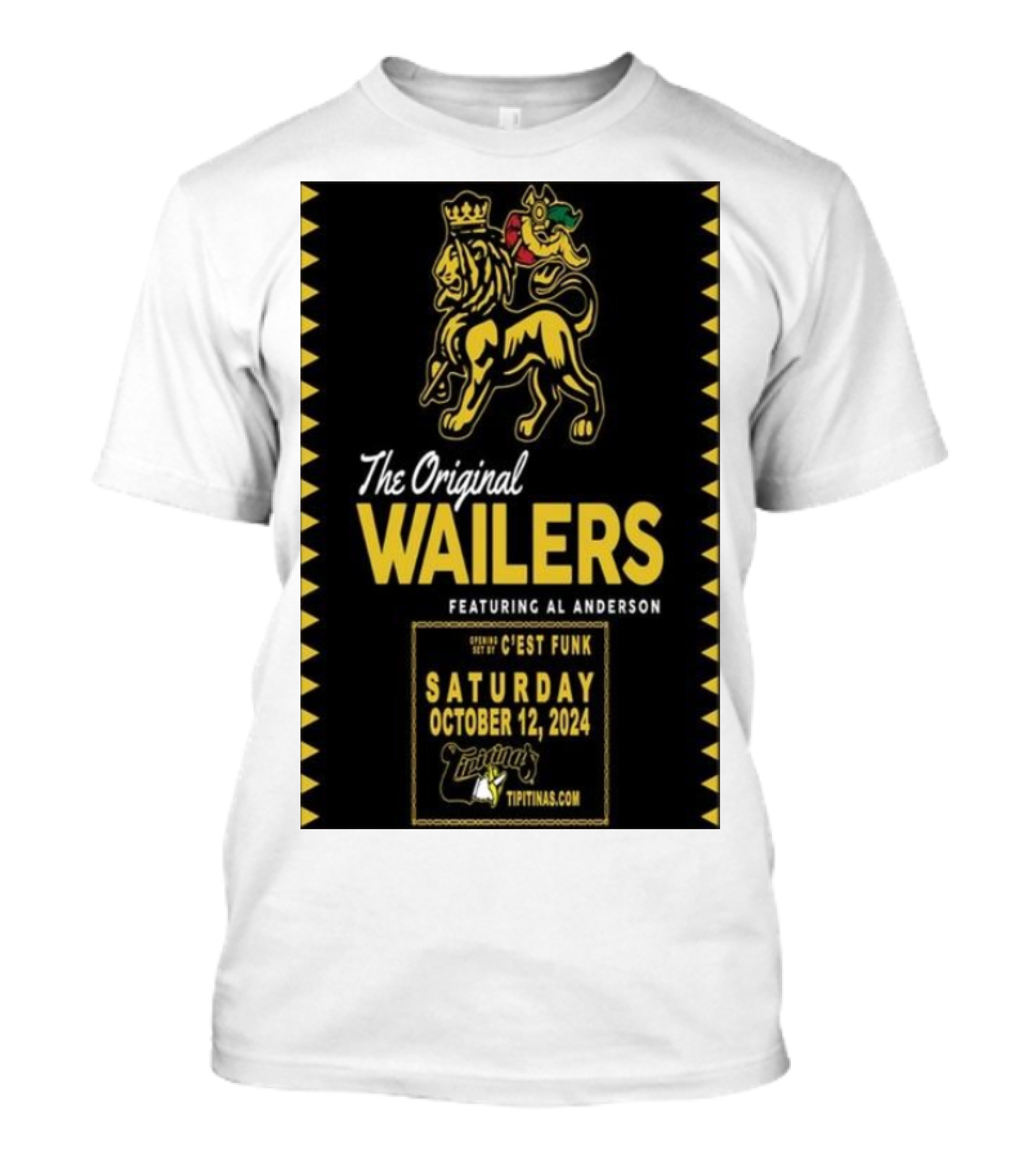 The Original Wailers Featuring Al Anderson Saturday October 12 2024 Tipitina’s New Orleans Opening C’est Funk T-Shirt