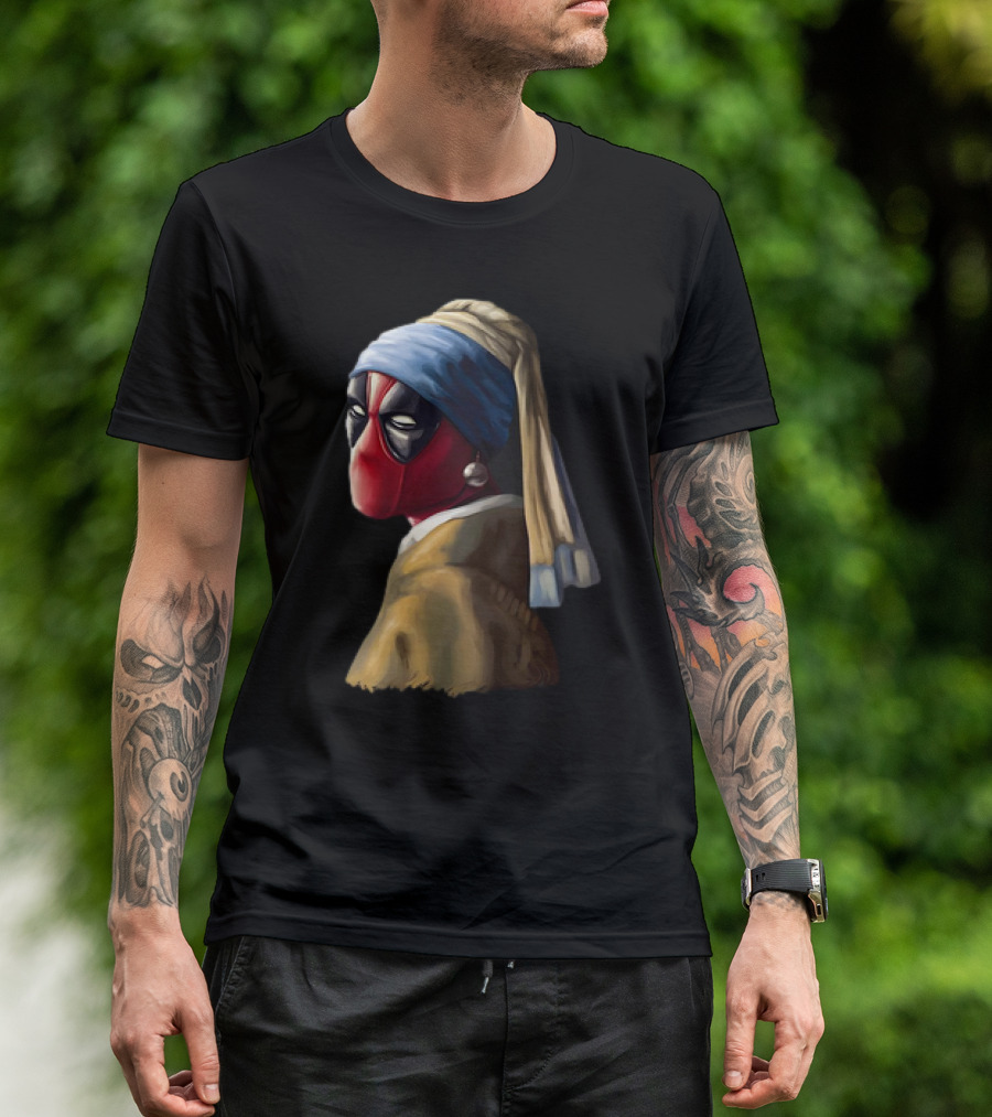 Deadpool With A Pearl Earring T-Shirt