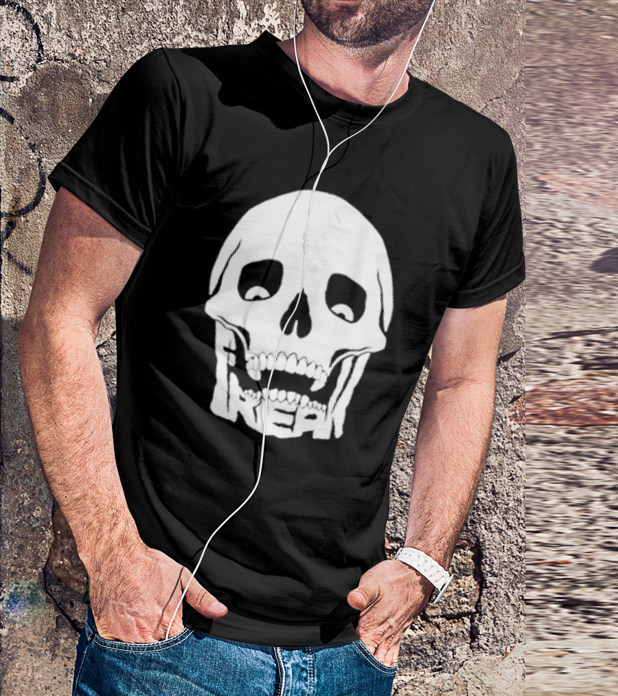 Freak Premium Fluorescent Skull Real T-Shirt