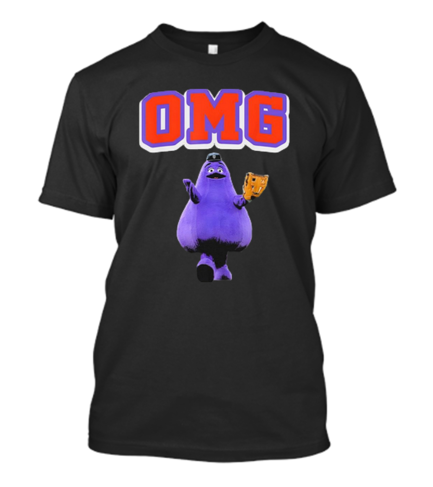 OMG Grimace New York Yankees Catcher T-Shirt