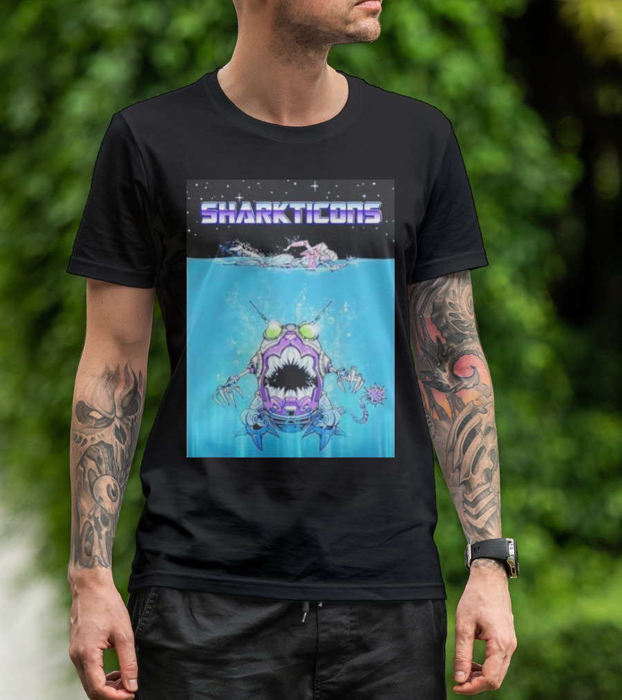 Sharkticons Underwater Robot Monsters T-Shirt