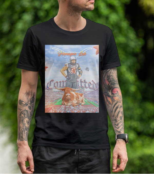 Jermayne Lole Committed Texas Longhorns Football Player Stadium And Mascot T-Shirt