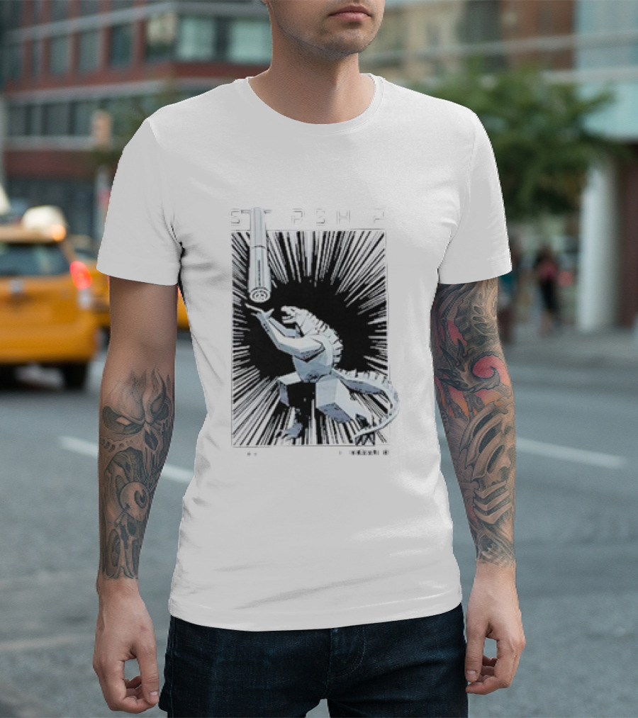 Starship Flight 5 Mecha Dinosaur Space Adventure T-Shirt
