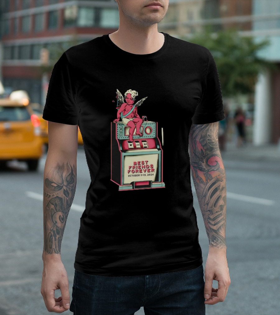 Best Friends Forever October 11-13 2024 Downtown Las Vegas Events Angel Slot Machine T-Shirt