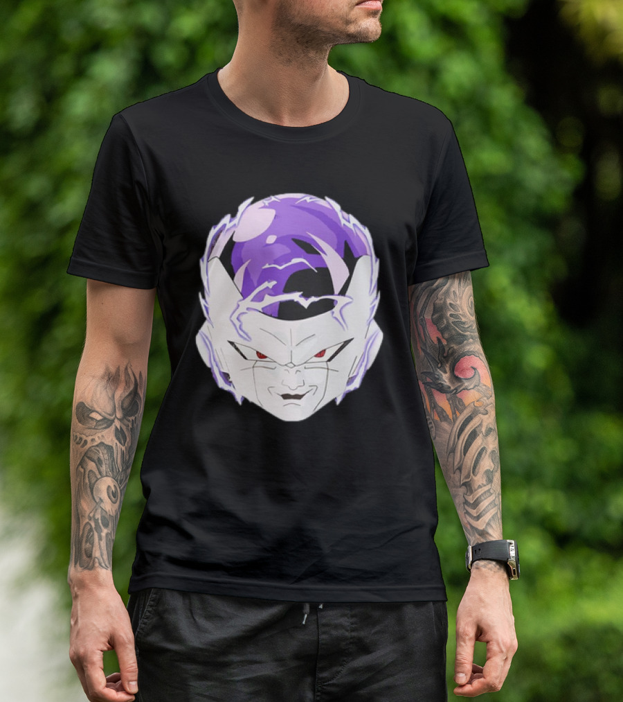 Frieza Dragon Ball Face With Purple Accents T-Shirt