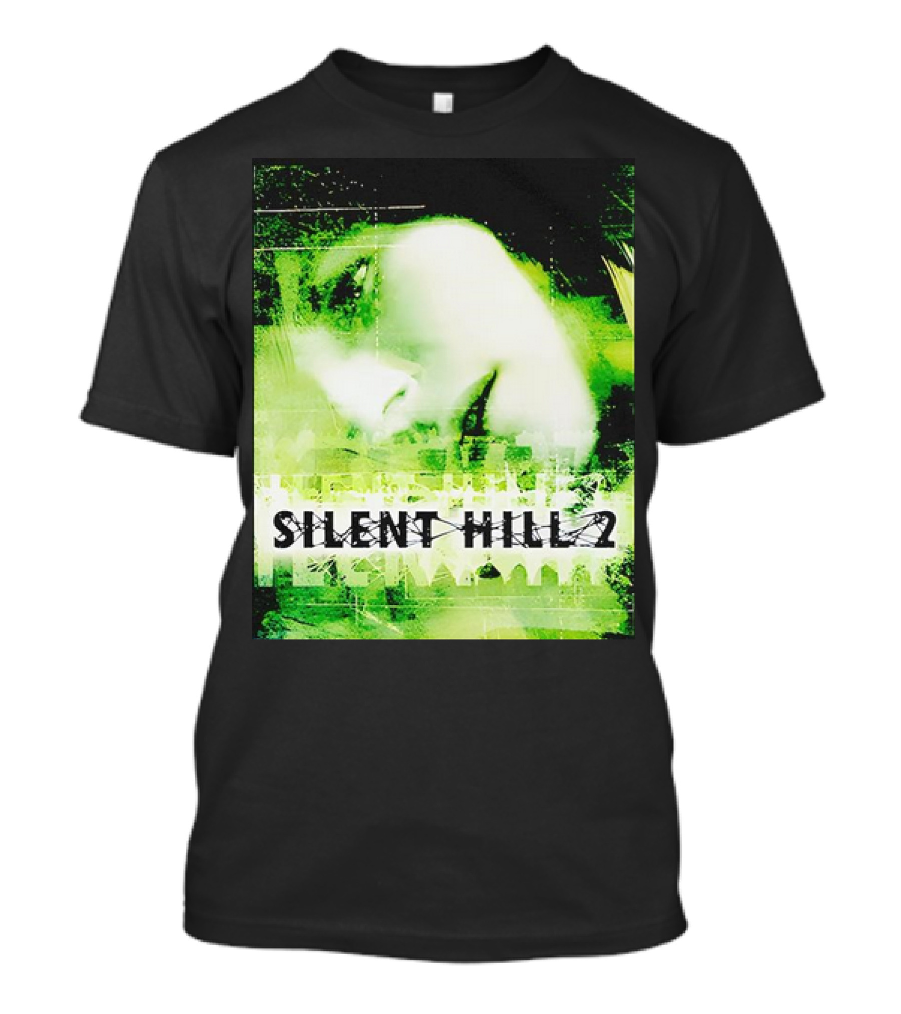 Silent Hill 2 PS2 Cover Green Face T-Shirt