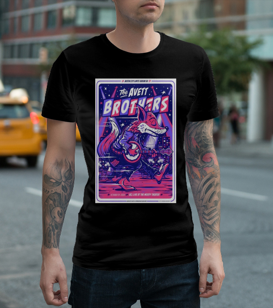 The Avett Brothers Austin City Limits 2024 Moody Theater October 13 T-Shirt