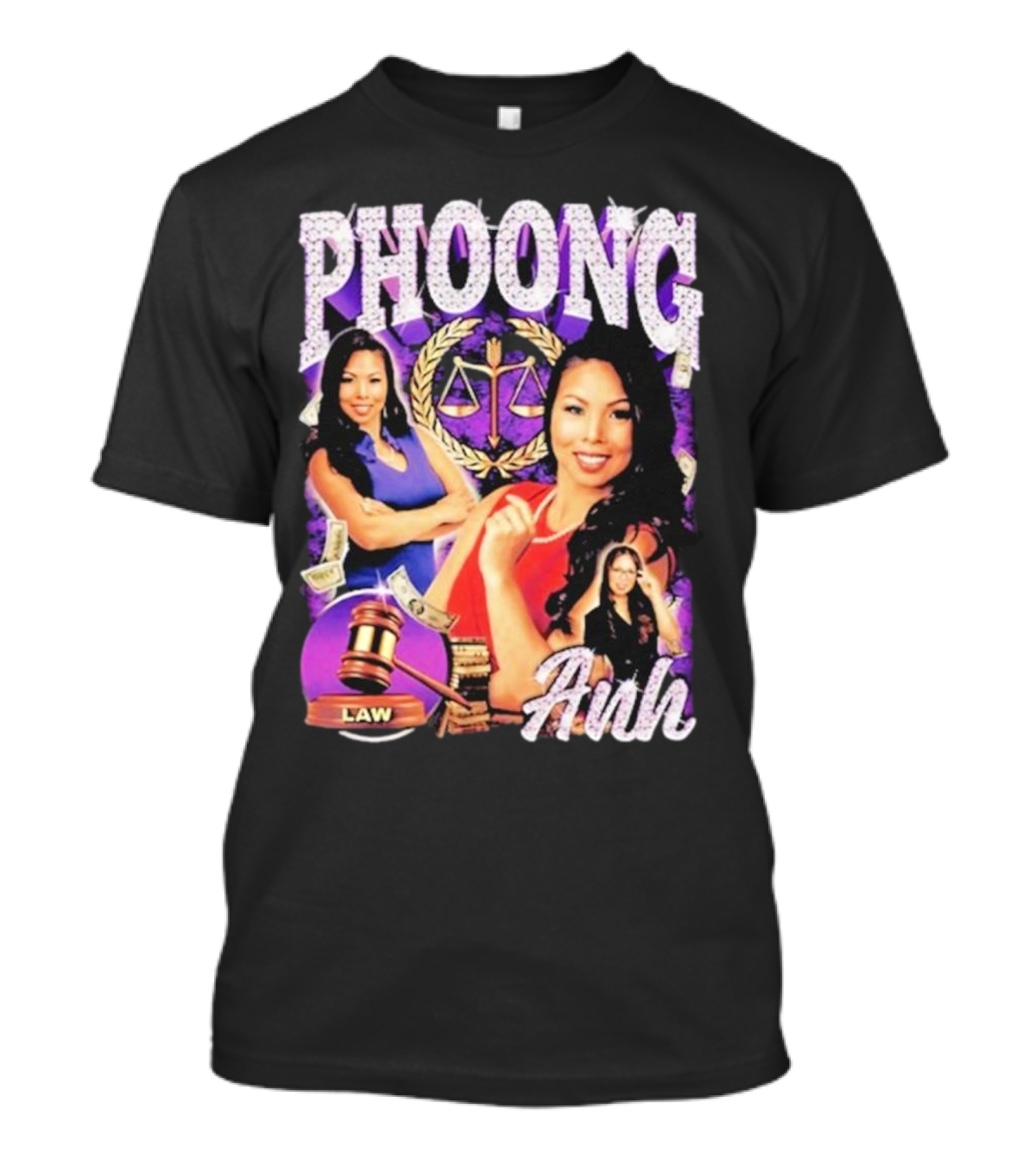 Bay Area Phoong Law Anh With Scales And Gavel T-Shirt
