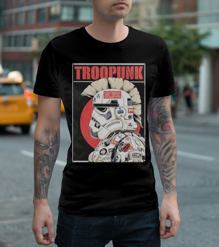 TROOPUNK NOFX Punk Rock Star Wars Stormtrooper T-Shirt