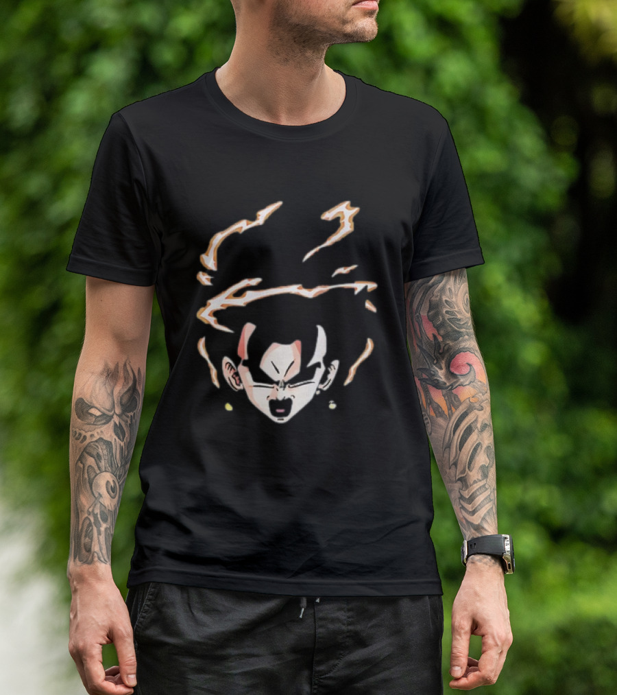 Vegito Dragon Ball Super Saiyan Fusion Face Anime T-Shirt