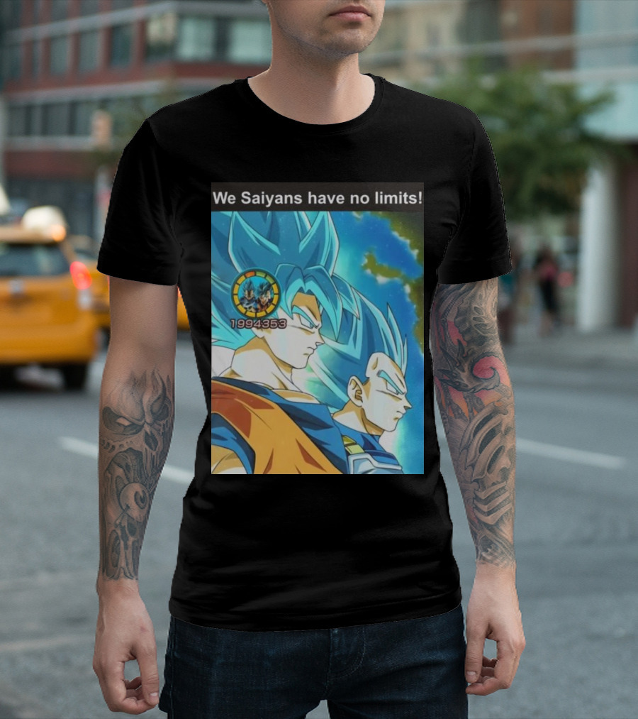 We Saiyans Have No Limits Super Saiyan Blue Power Level 1994353 T-Shirt