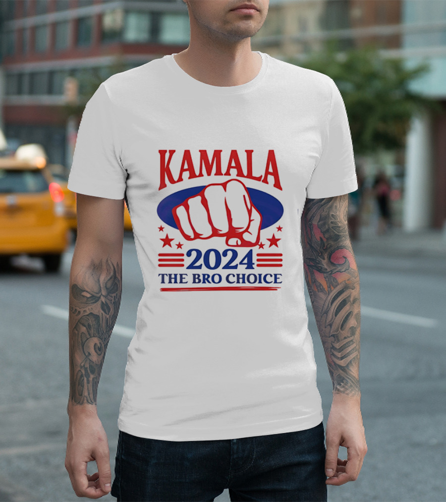 Kamala 2024 The Bro Choice Fist Stars Vintage T-Shirt