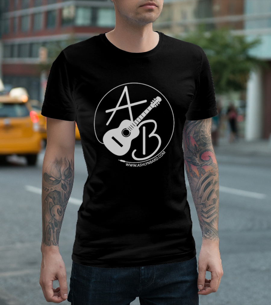 Ashlyn Bard AB Guitar Logo www.ashlynbard.com T-Shirt