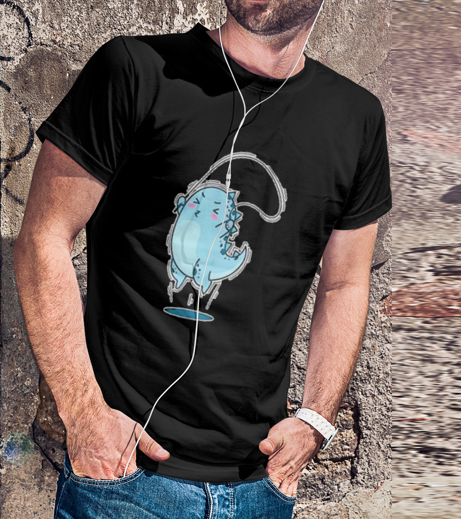 Dino Jumping Rope Adorable Cartoon T-Shirt