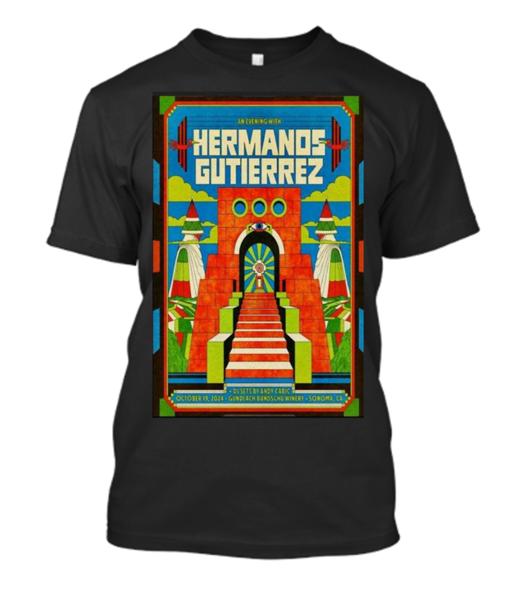 Hermanos Gutierrez An Evening With October 19 2024 Gundlach Bundschu Winery Sonoma CA T-Shirt