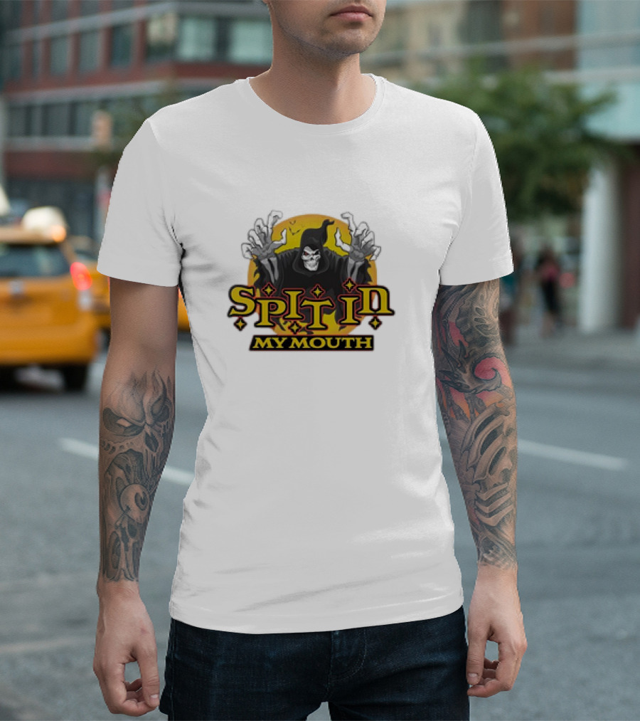 Death Spit In My Mouth Cartoon Retro T-Shirt