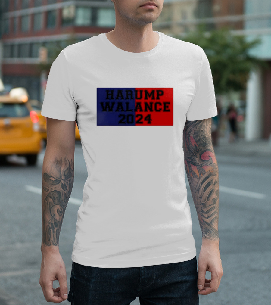 Harump Walance 2024 Harris Trump Walz Vance Funny 2024 Political Humor T-Shirt