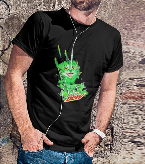 Cat Mtn Dew Mountain Mew Clawing T-Shirt