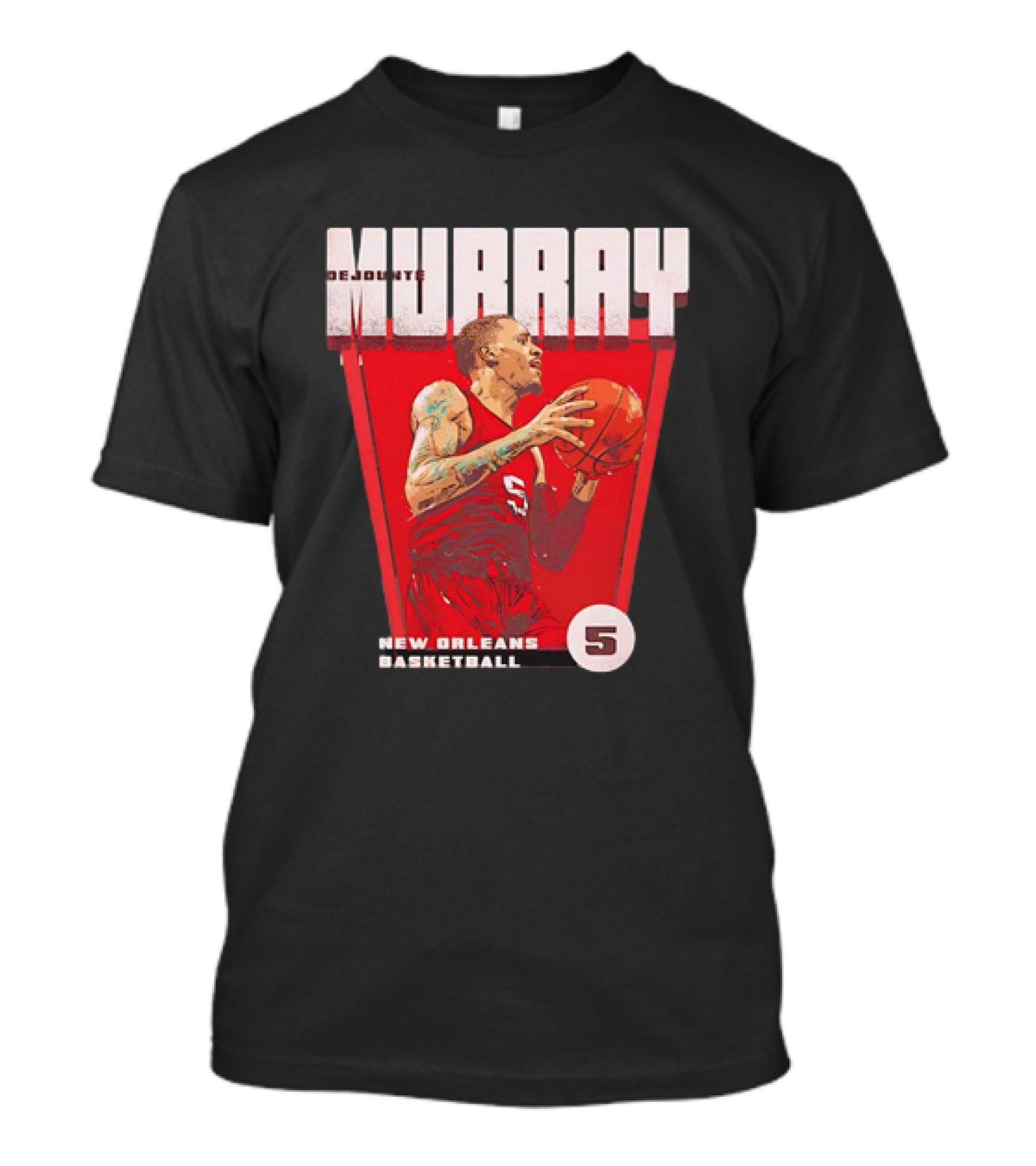 Dejounte Murray New Orleans Basketball Number 5 Vintage T-Shirt