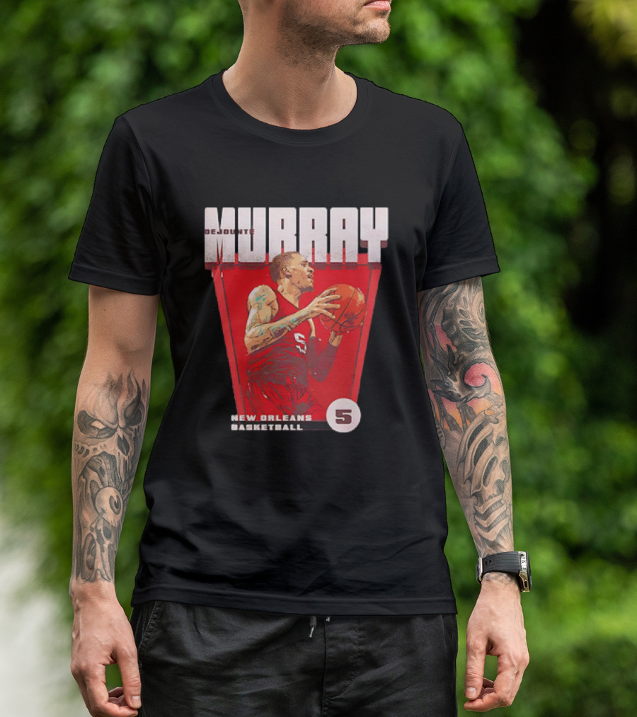 Dejounte Murray New Orleans Basketball Number 5 Vintage T-Shirt