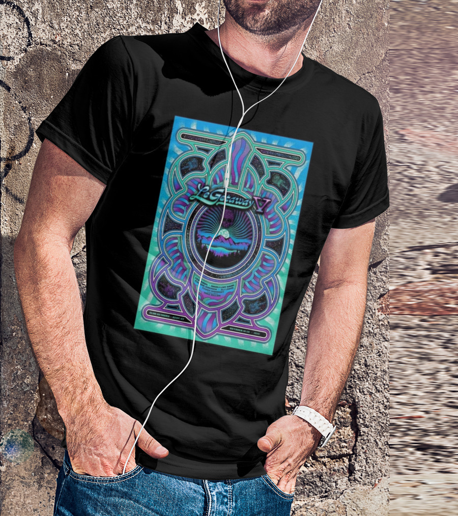 Le Getaway V At Club Getaway Kent CT Oct 18-20 2024 With Psychedelic Mountain Skull T-Shirt