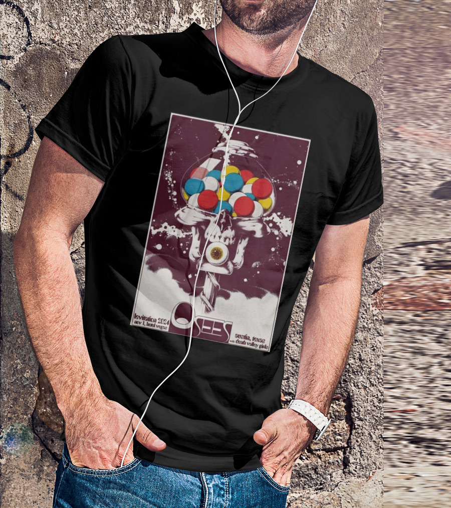 Osees Levitation 2024 Las Vegas Austin Texas Nov 1 With Death Valley Girls Tour T-Shirt