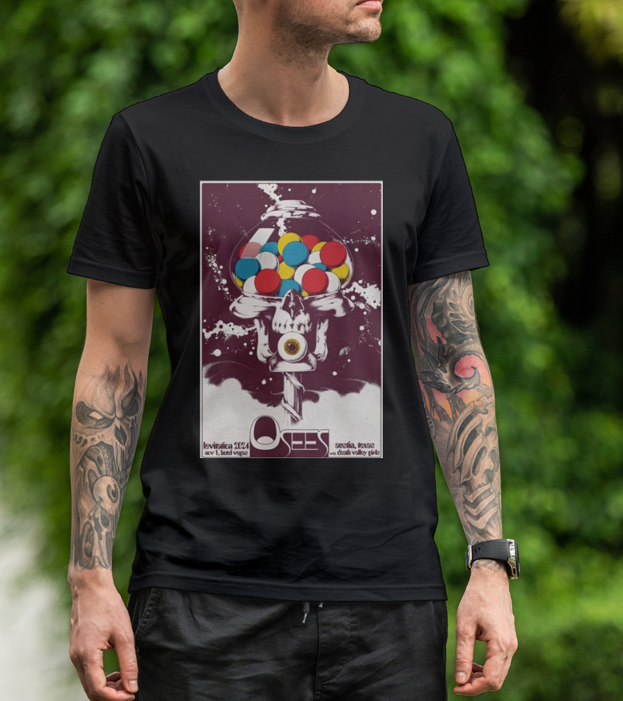 Osees Levitation 2024 Las Vegas Austin Texas Nov 1 With Death Valley Girls Tour T-Shirt