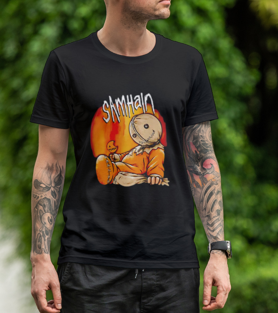 Samhain Trick 'r Treat Sam Korn's Issues Album Mashup T-Shirt