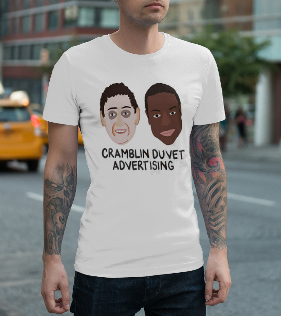 Cramblin Duvet Advertising Faces T-Shirt