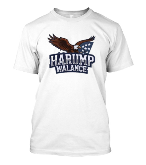 Harump Walance Eagle American Flag Stars T-Shirt