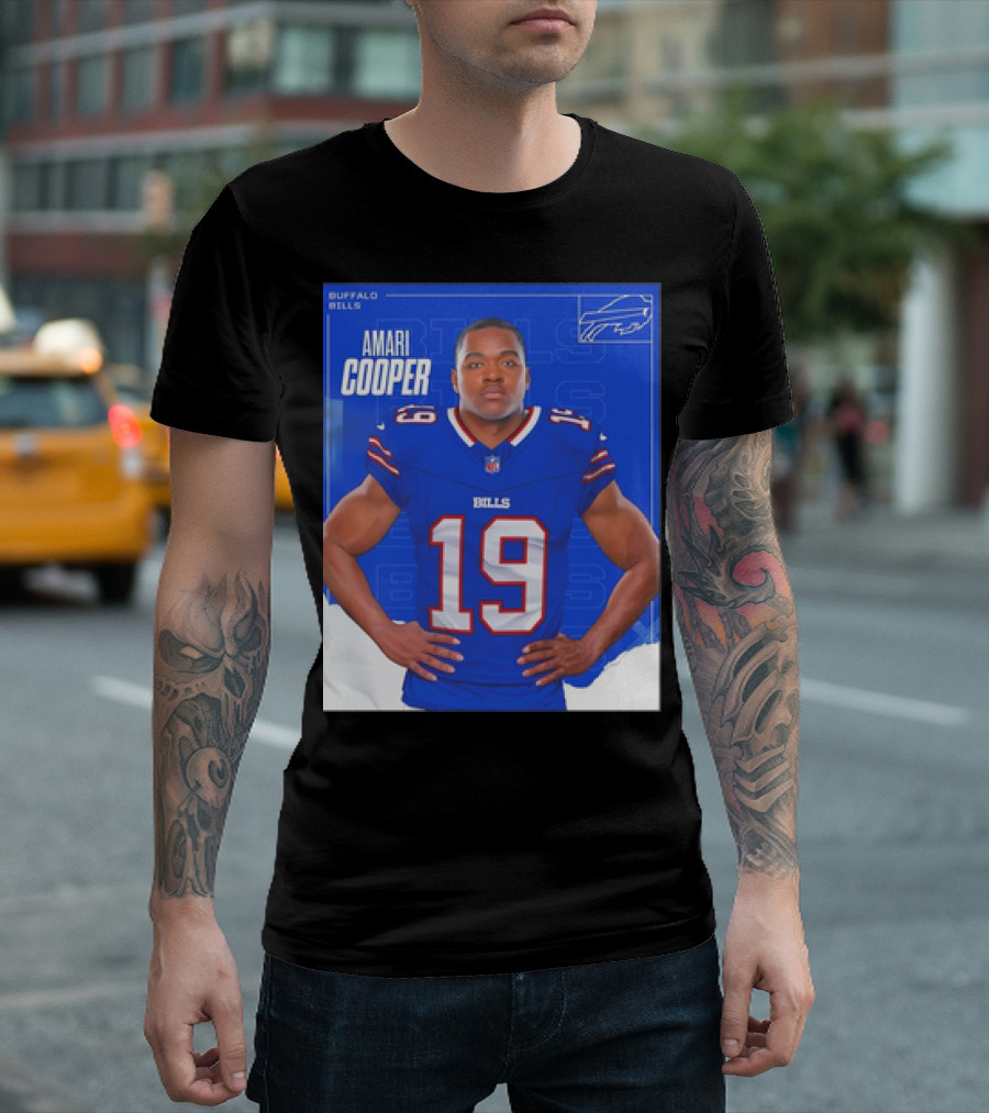 Amari Cooper Buffalo Bills NFL Football Player Card T-Shirt