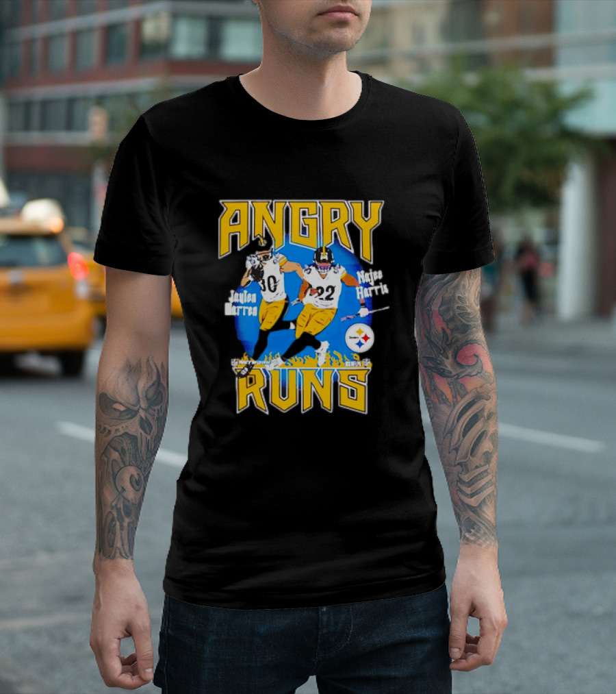 Angry Runs Najee Harris Jaylen Warren Steelers Football T-Shirt