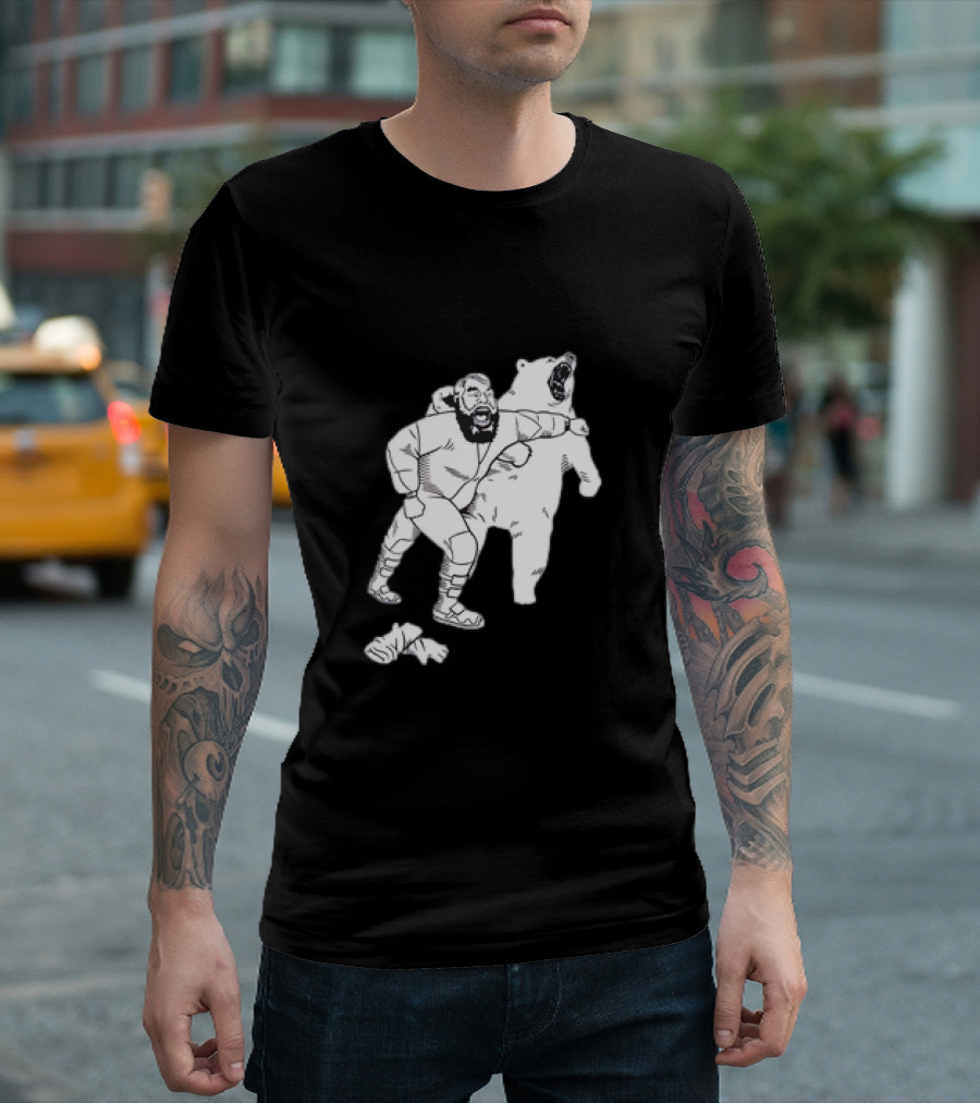 Brian The Bear Wrestling Match Showdown T-Shirt