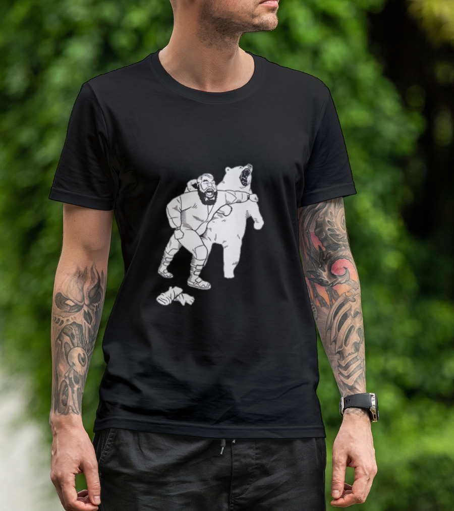 Brian The Bear Wrestling Match Showdown T-Shirt