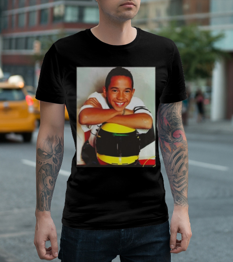 Hamilton Young with Racing Helmet T-Shirt