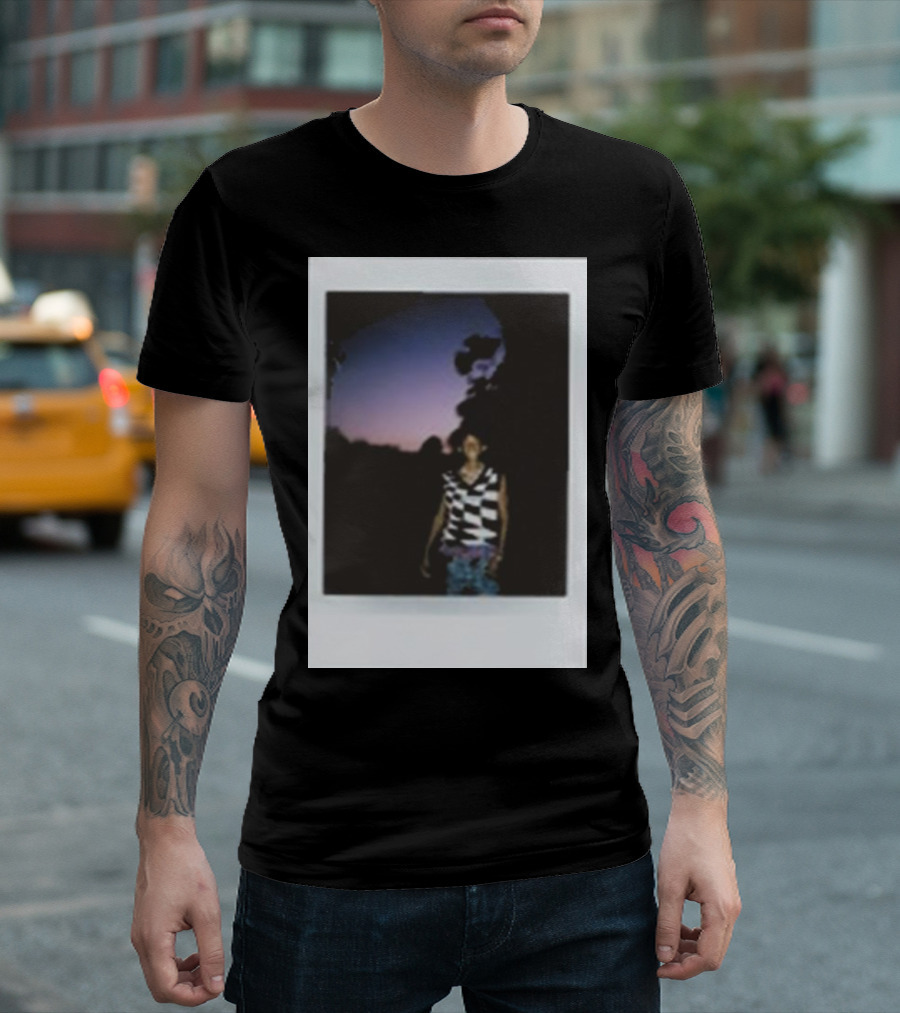 Jaden Smith 2024 Case Study Of The Long Term Effects Of Young Love Twilight Scene Striped T-Shirt