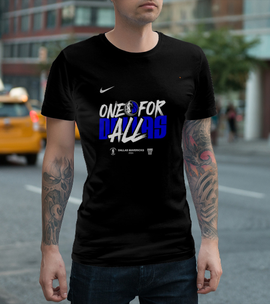 One For Dallas Mavericks 2024 NBA Playoffs T-Shirt